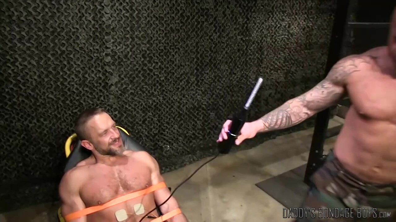 Big Guy Dirk Caber Tased And Slapped While Tied Up