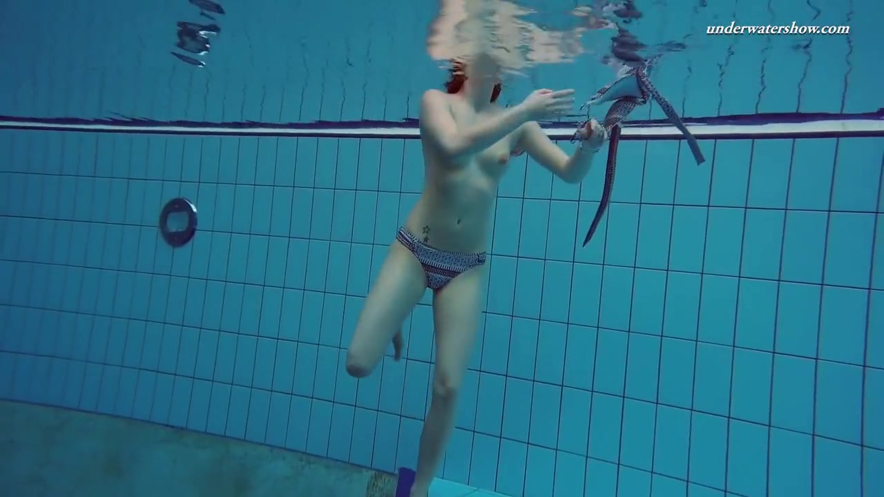 Big Tits Teenie Liza Bubarek Swimming Naked In The Pool