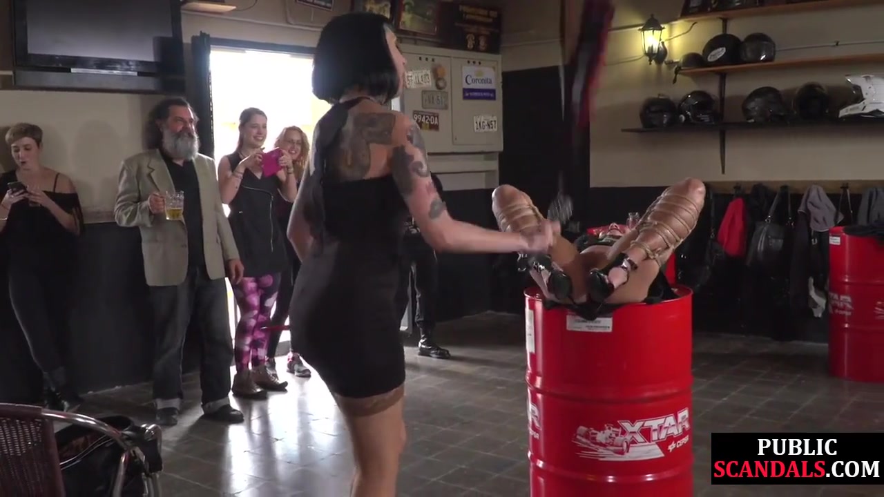 Public Bdsm Screwed And Humiliated In Front Of