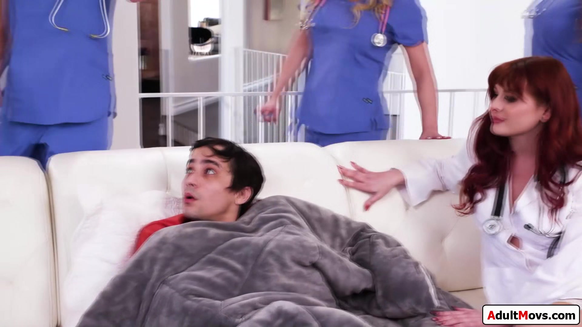 Five big tits milf doctors and nurses suck and fuck teen 18+ guy