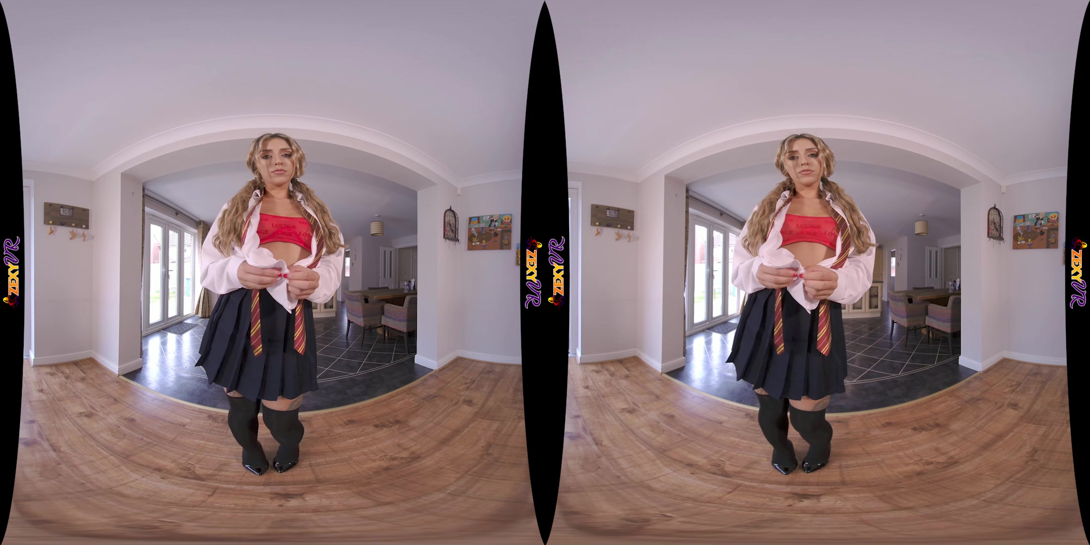 College Striptease featuring Louise K - ZexyVR