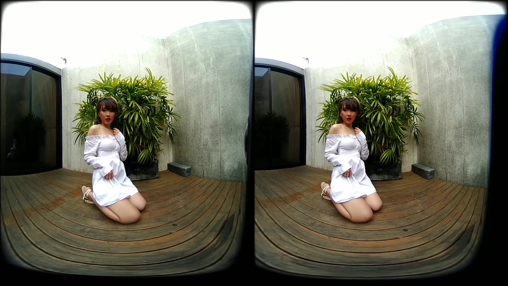 Young Asian Girl Outdoor Posing And Modeling In Two Scenes - VRpussyVision