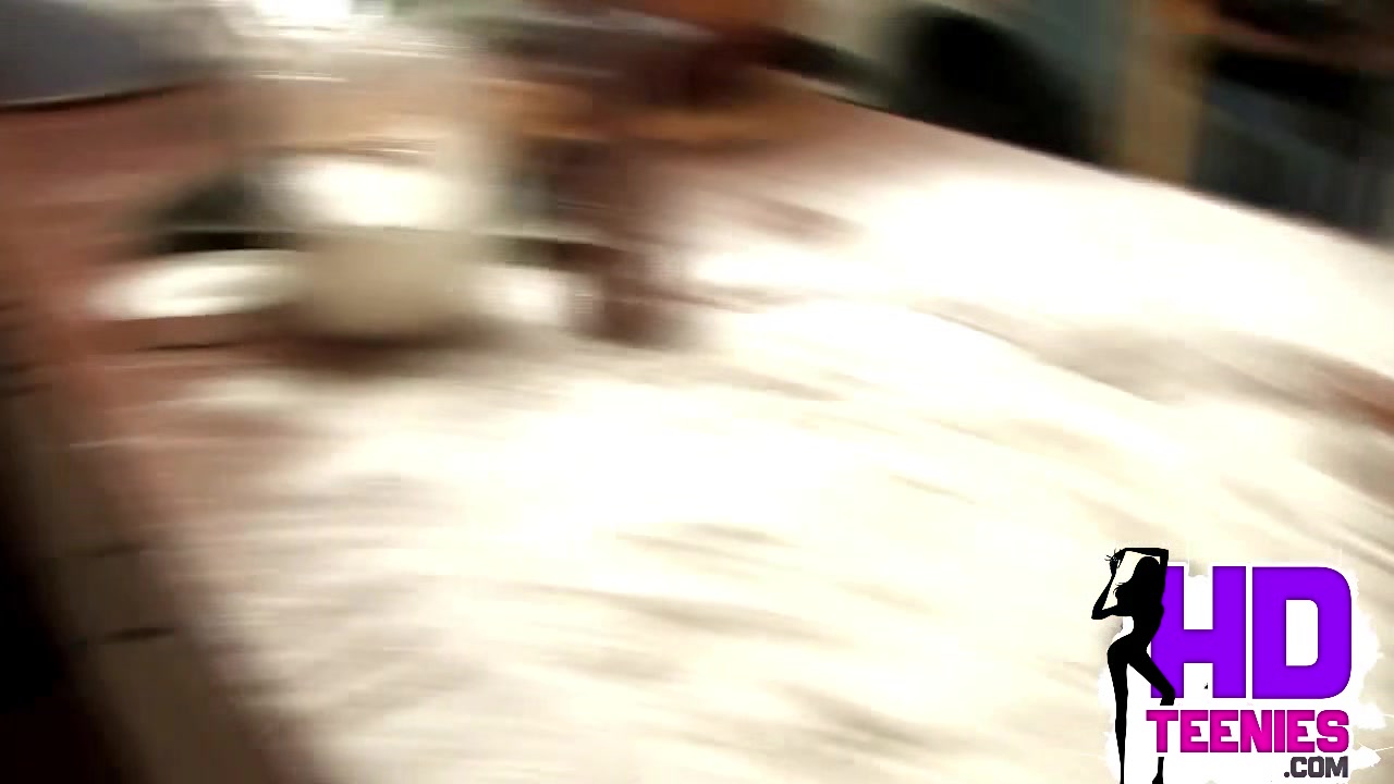 teen 18+ Maid showing her medium tits and ass while baking