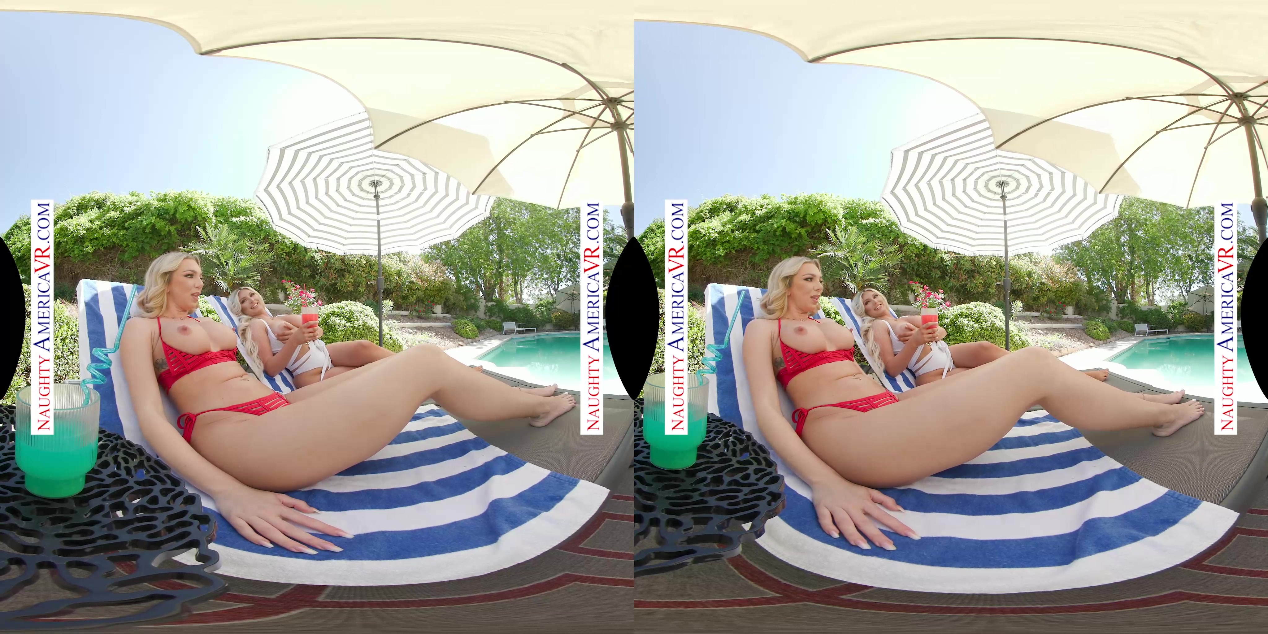 Your neighbors, Kayley Gunner & Tiffany Watson, stop by for your man-meat when they see you're BBQing all alone
