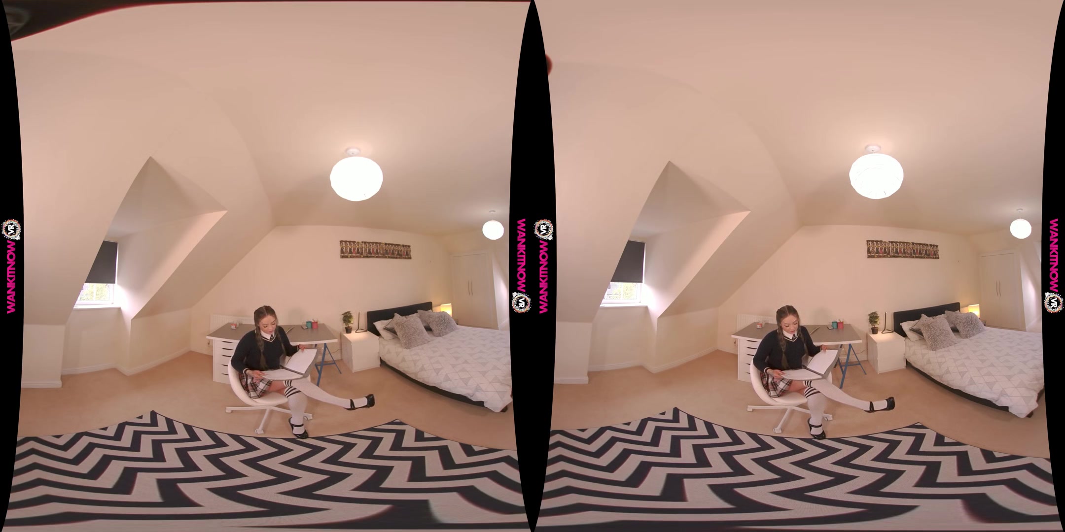 Study Slut - Cute British Babe Virtual Reality Blowjob
