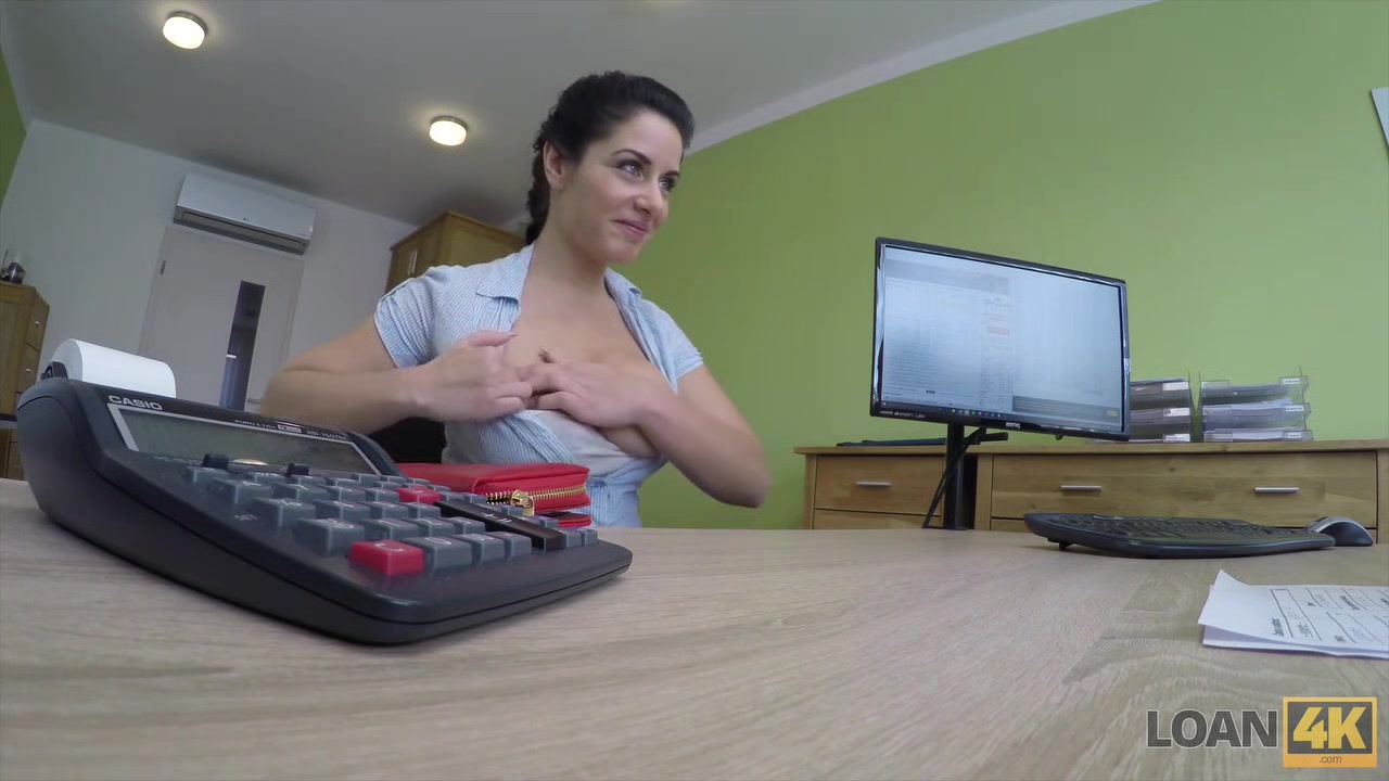 LOAN4K. Busty hottie needs a loan for wellness center so why fucks
