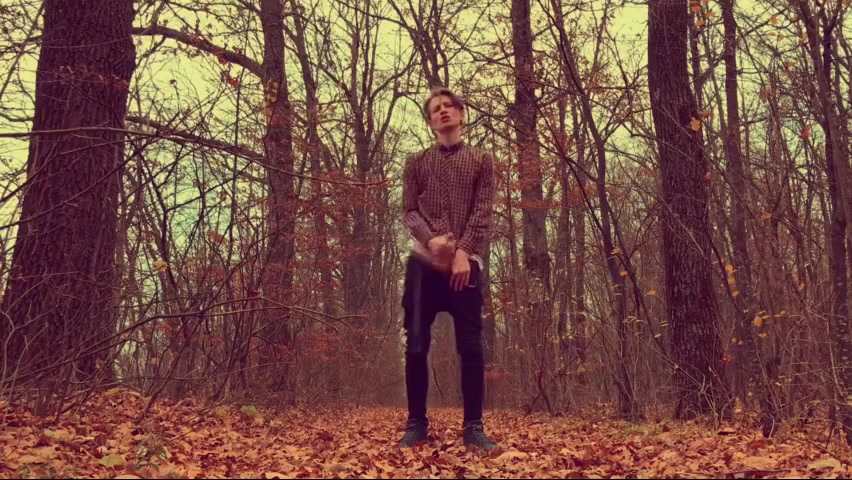 Twink Outdoors Wanking Fun