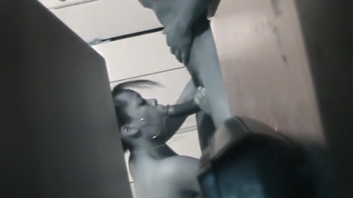 Ebony wife caught on sucking dick