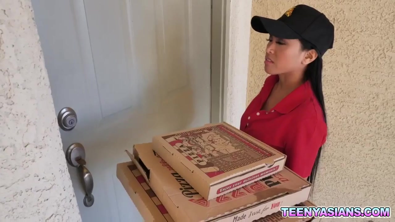 Ember Snow - Stepbrothers Fucks Asian Delivery Babe