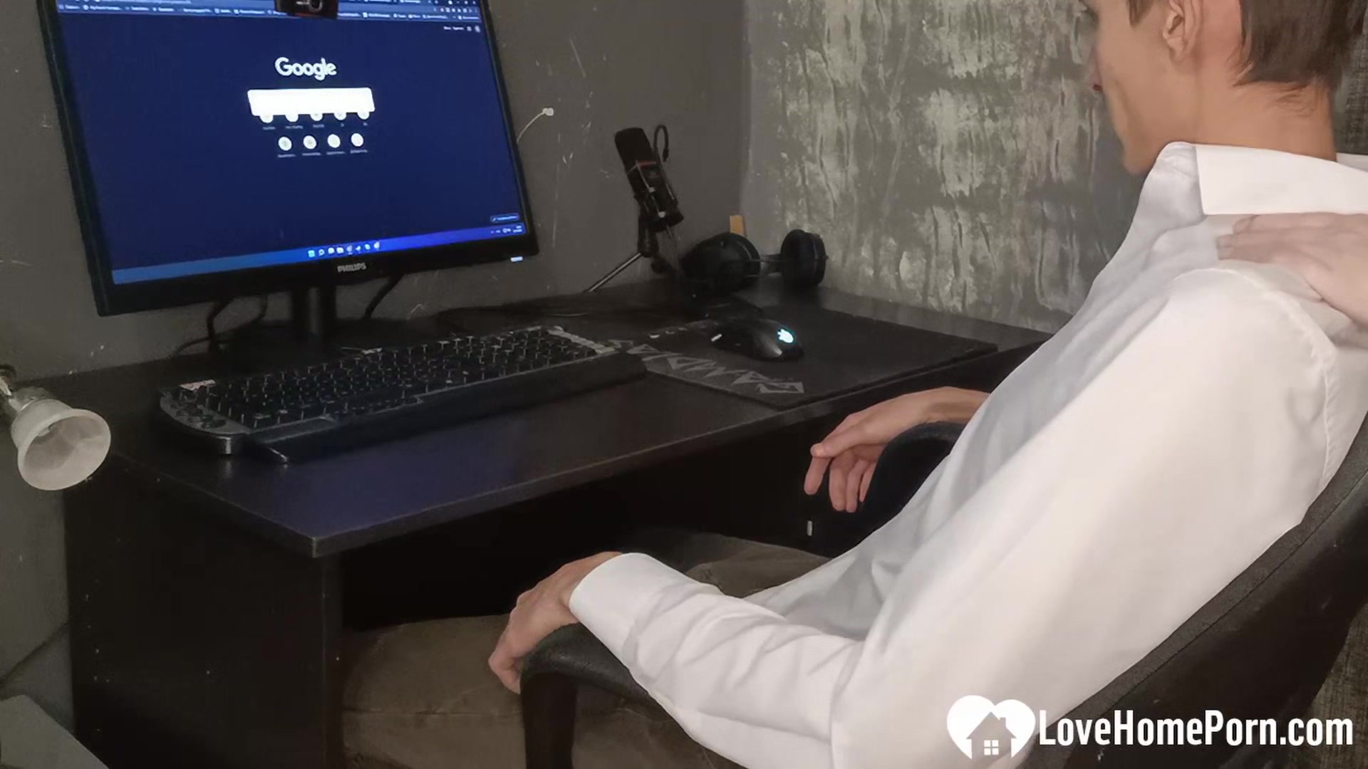 Distracting my man from his hard work