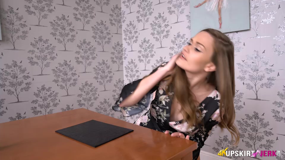 Honour May "Upskirt Under The Table" - UpskirtJerk