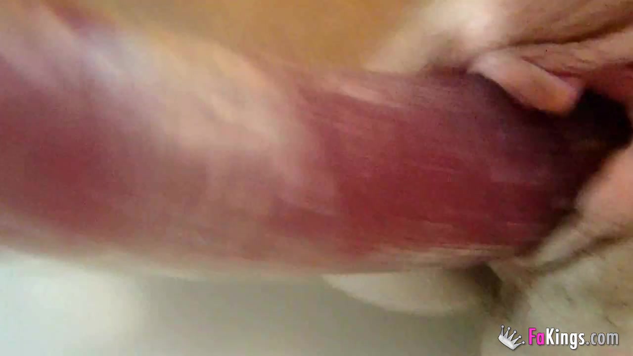 enjoying a bathtub masturbation