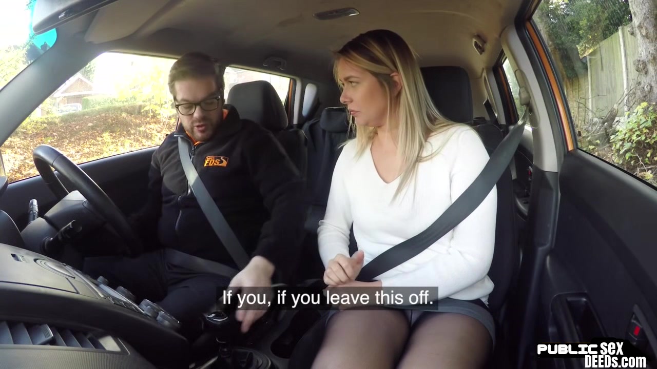 Cock riding bae enjoys car fuck with her personal instructor