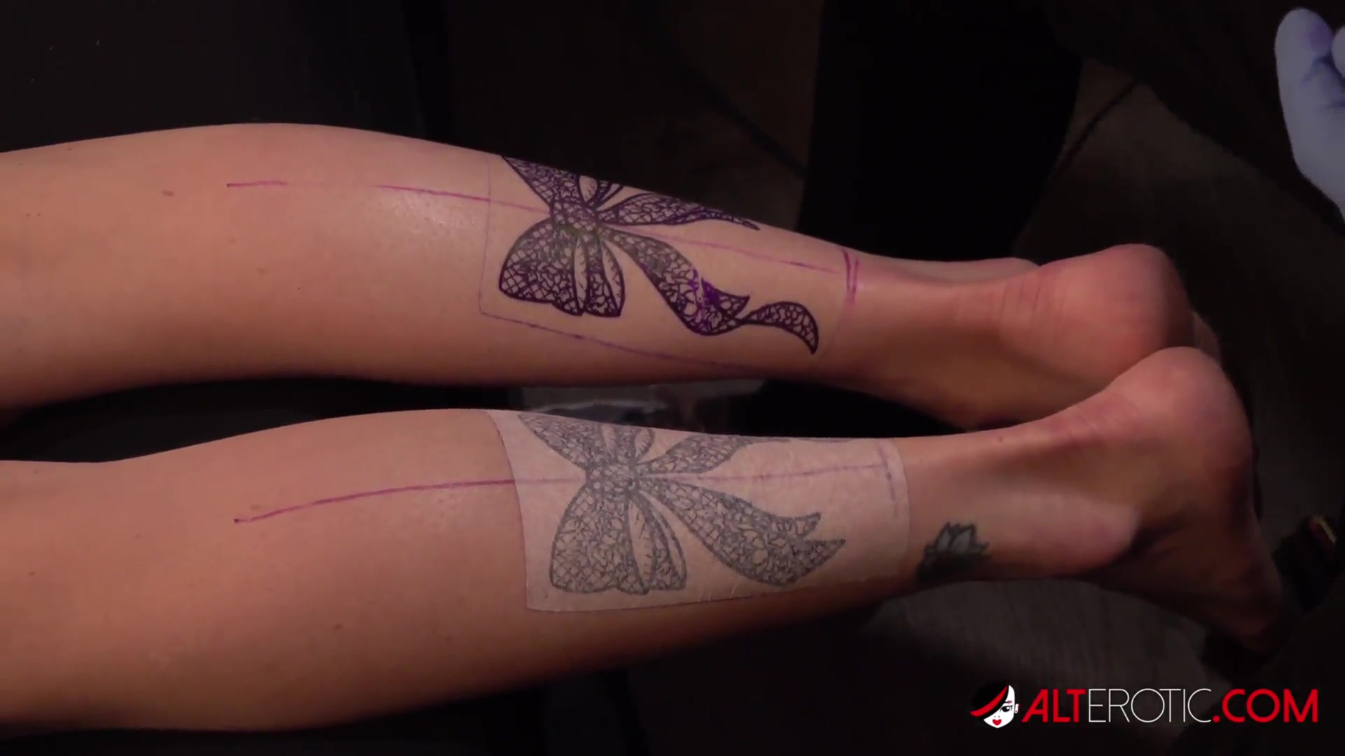Katie Monroe Gets Tattooed and Double Dicked Down!
