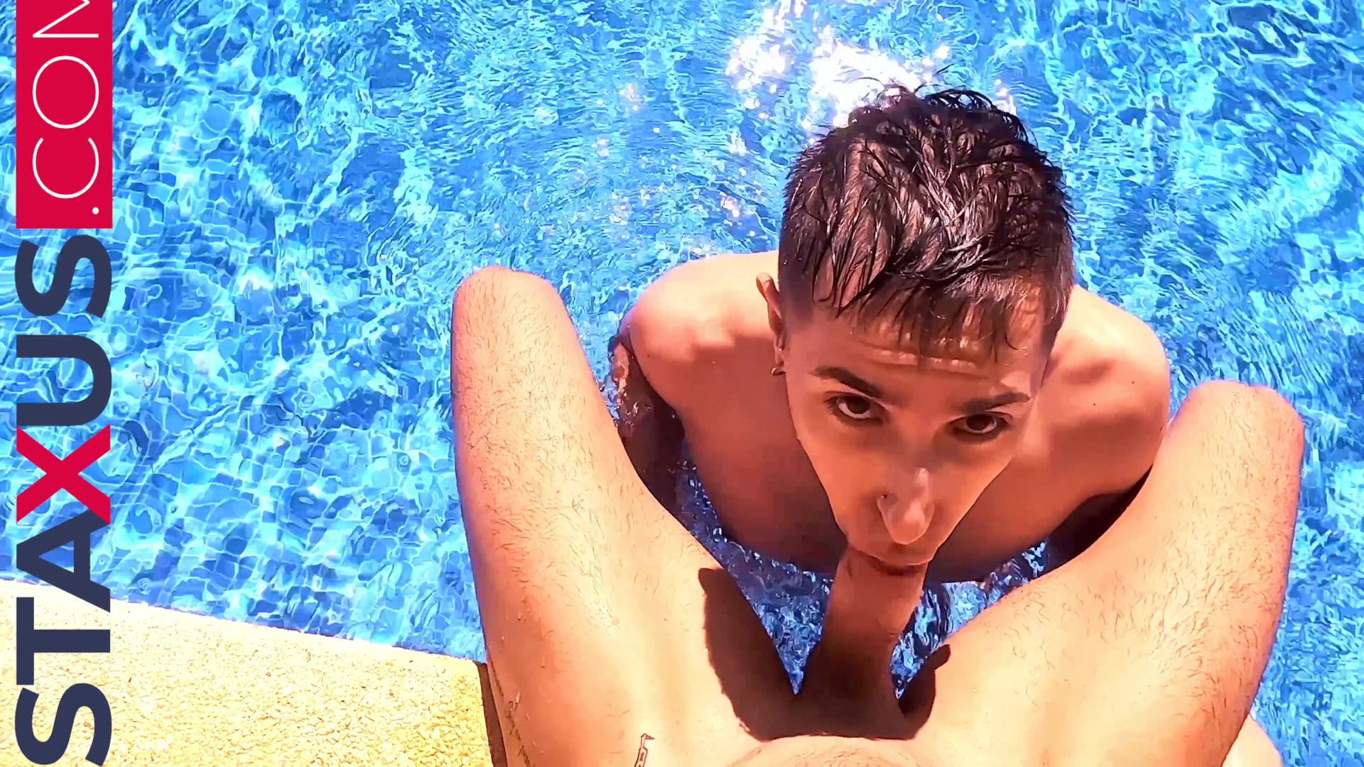 Pool Cum Romance! Two Hot Twinks Unleash Their Passion In The