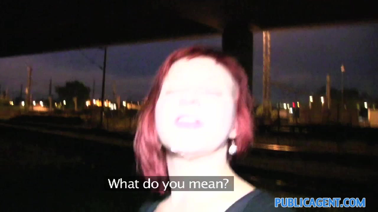 PublicAgent: Redhead Alice is fucked behind the train station