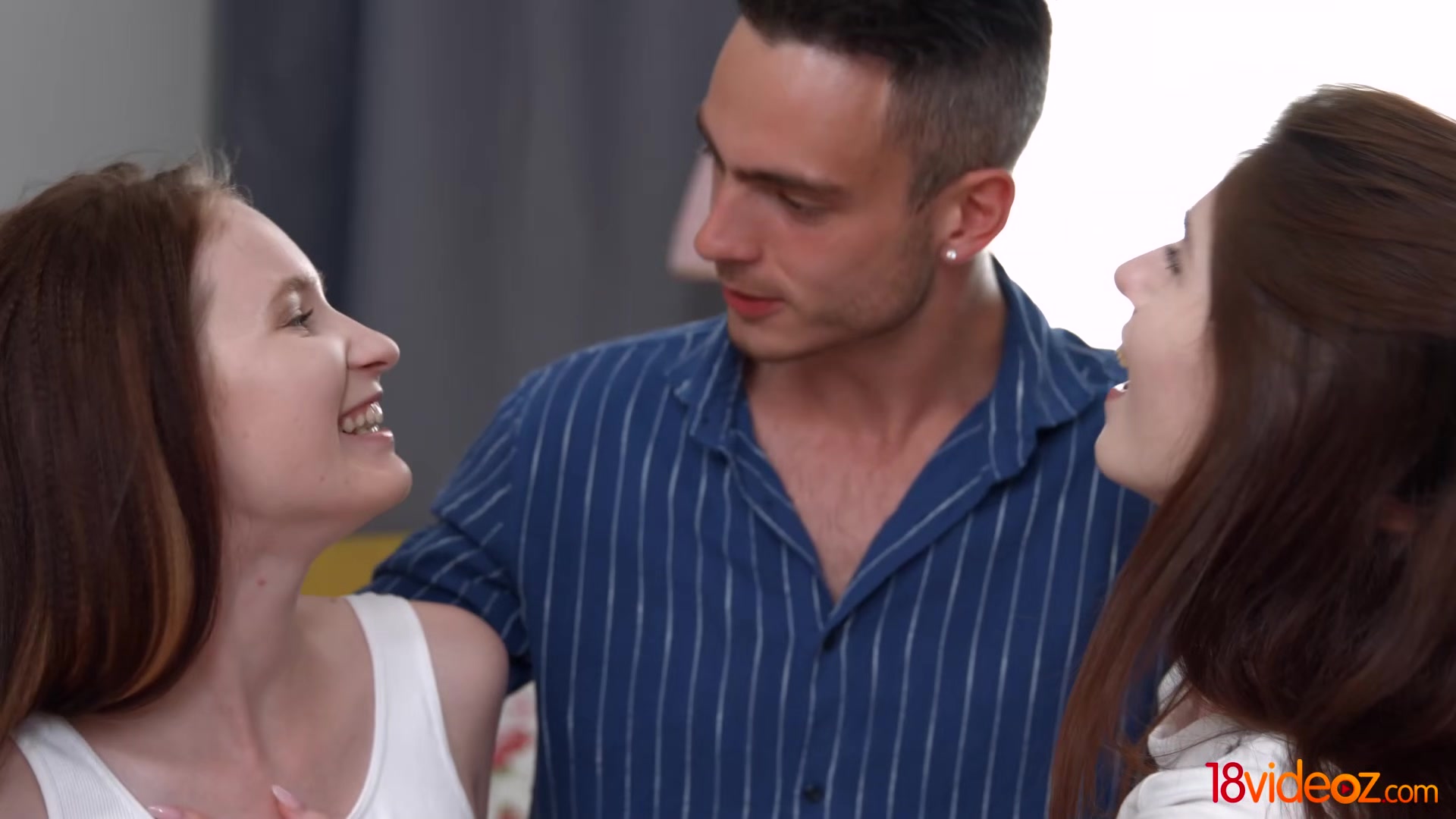 ***Videoz - Julia A - teen 18+ threesome party with anal