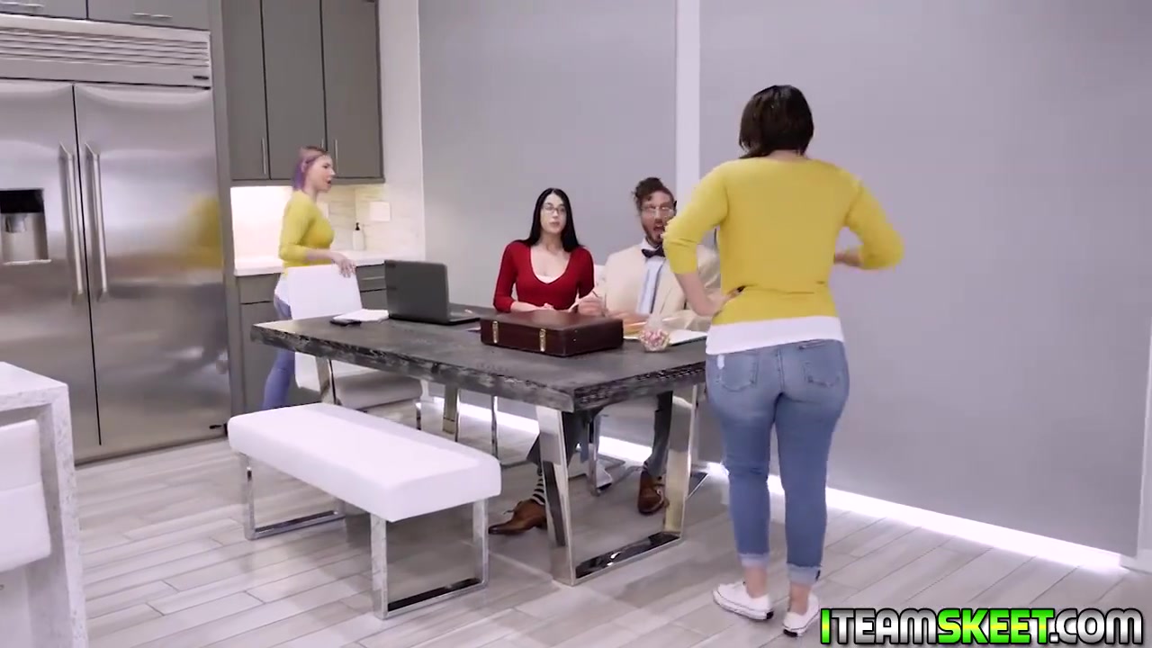 Alex Coal - Nerdy Babe Drooling On Her Teachers Big Cock