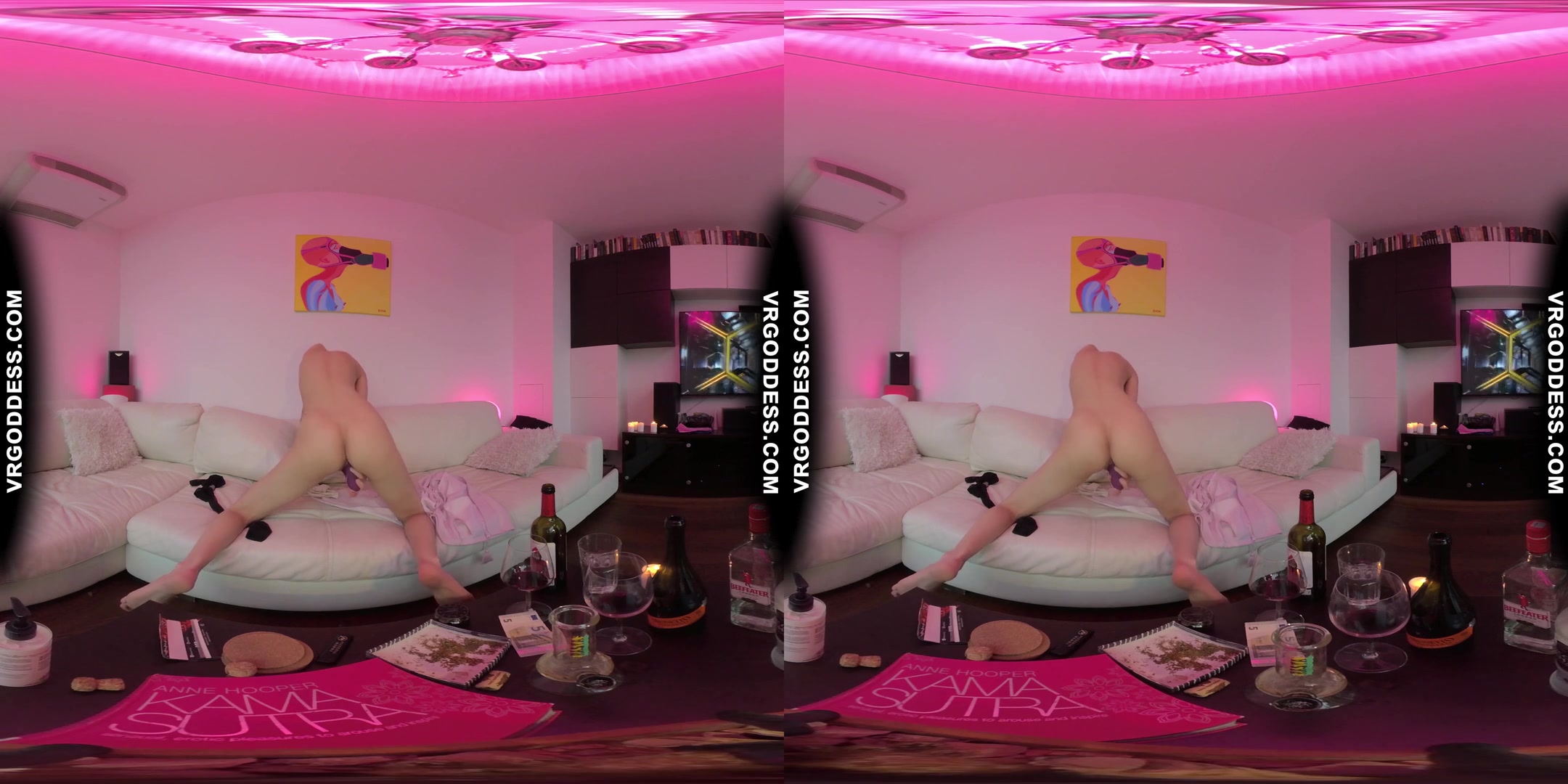 Synthwave Aesthetic Pink Teen Poppy Smoking Bong Sensual Teasing Pleasing Herself Real Female Orgasm