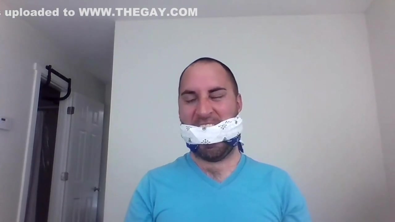 Selfgagged With Twenty Bandanas
