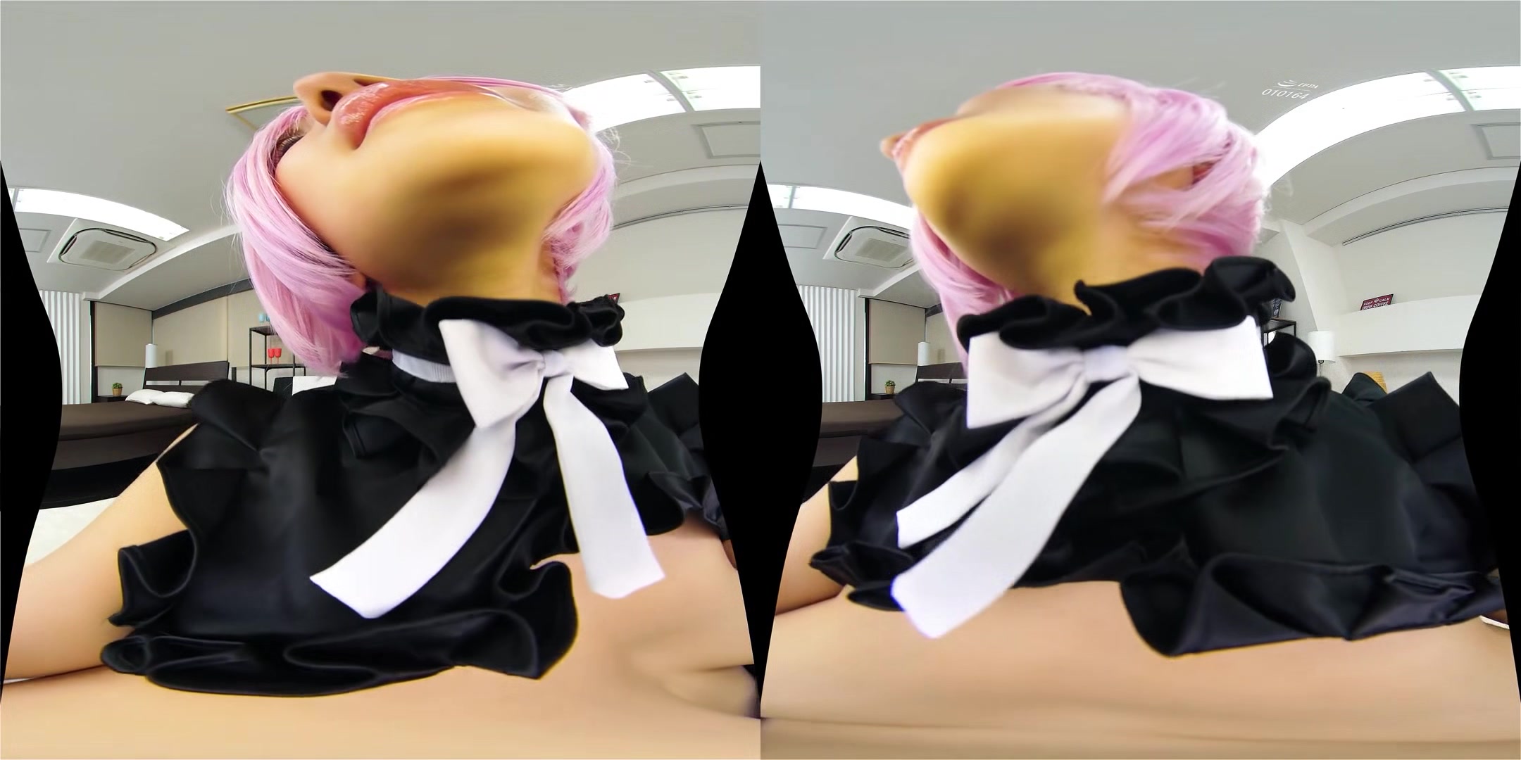 Online Hookup with the Cosplayer in a Maid Costume; Pink Hair Japanese Cosplay Hardcore JAV