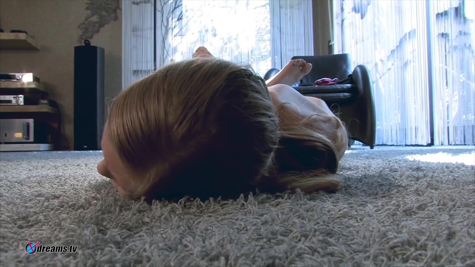Lena's Painful Rope Treatment On The Carpeted Floor