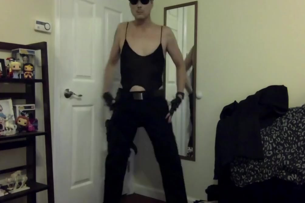 Sexy Logan Cosplay Swat Police Officer Cop Stripping Dancing