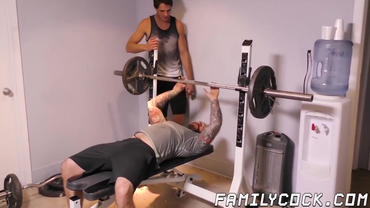 Step dad Lifts Weights And Drills His Stepson