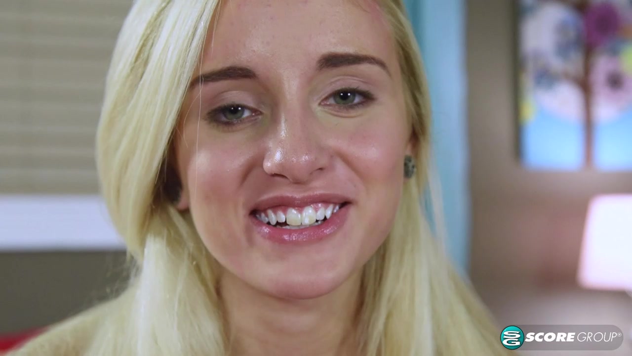 Blonde teen 18+ Naomi Woods Displays Her Tight Tanlined Body and Masturbates On-Camera - 18Eighteen