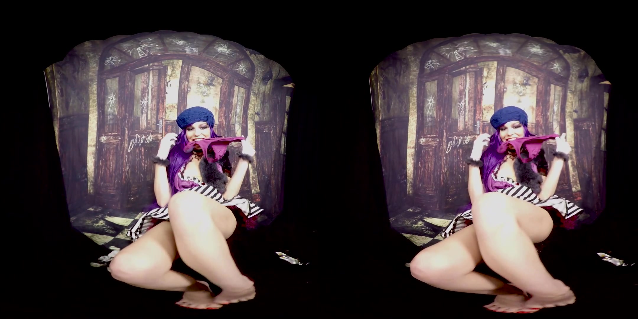 386 - Rebeka Black; Alt-Girl Pinup Solo with a Toy