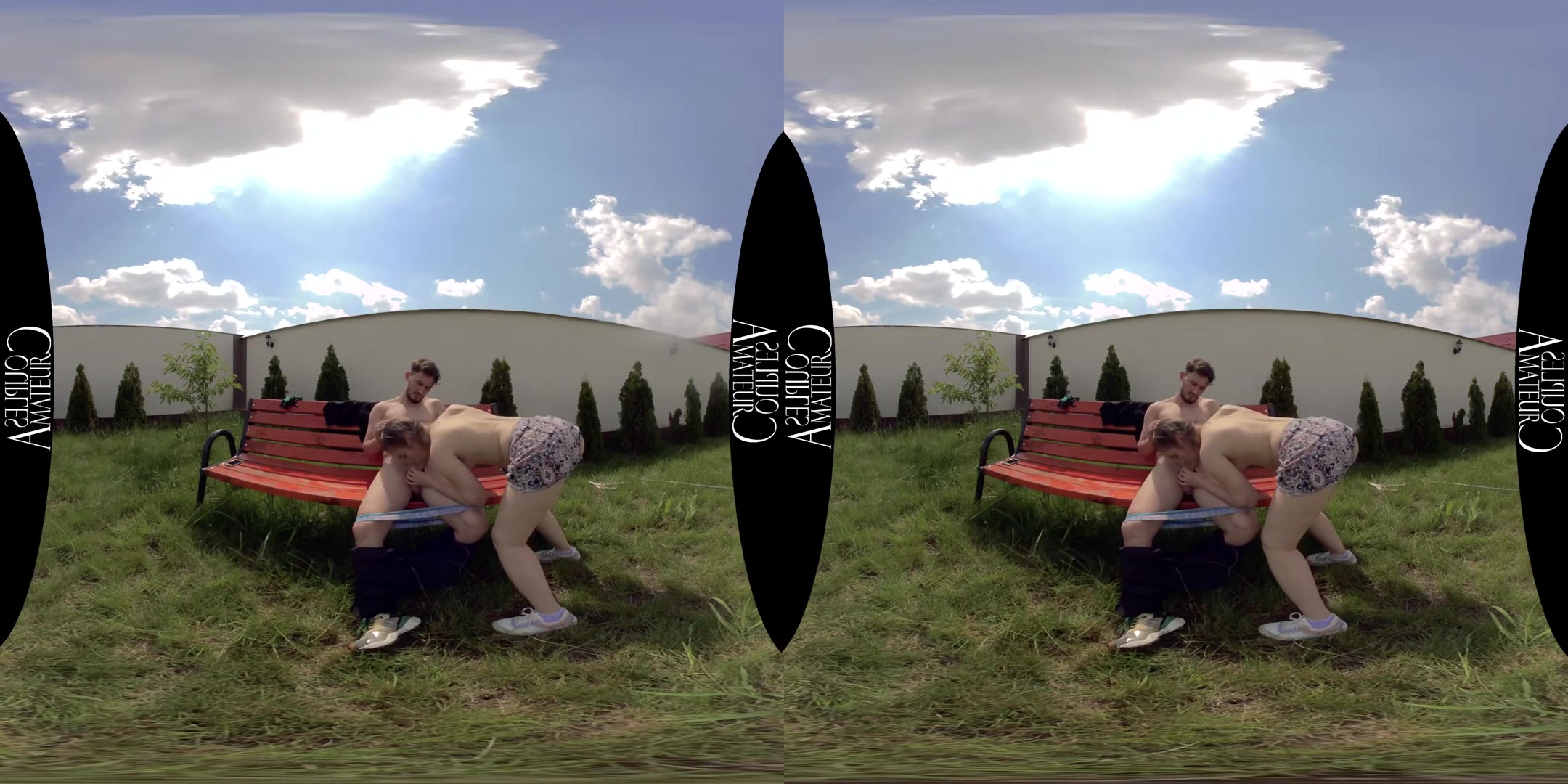 Teen girl fucks the gardener; Amateur 3D Porn Outdoor Sex