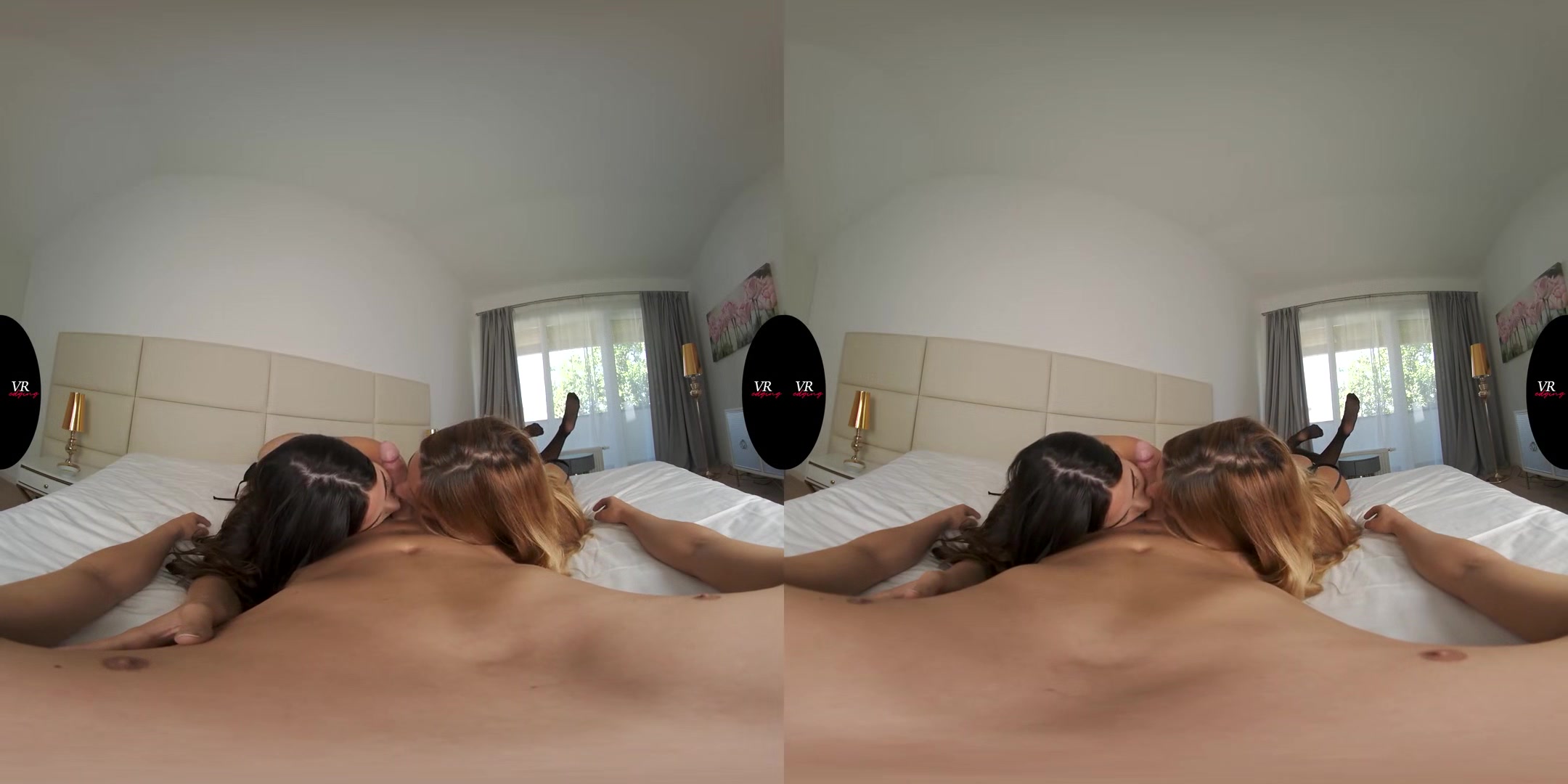 Do You Have A Huge Load For both Of Them? - MFF Threesome Edging VR Blowjob