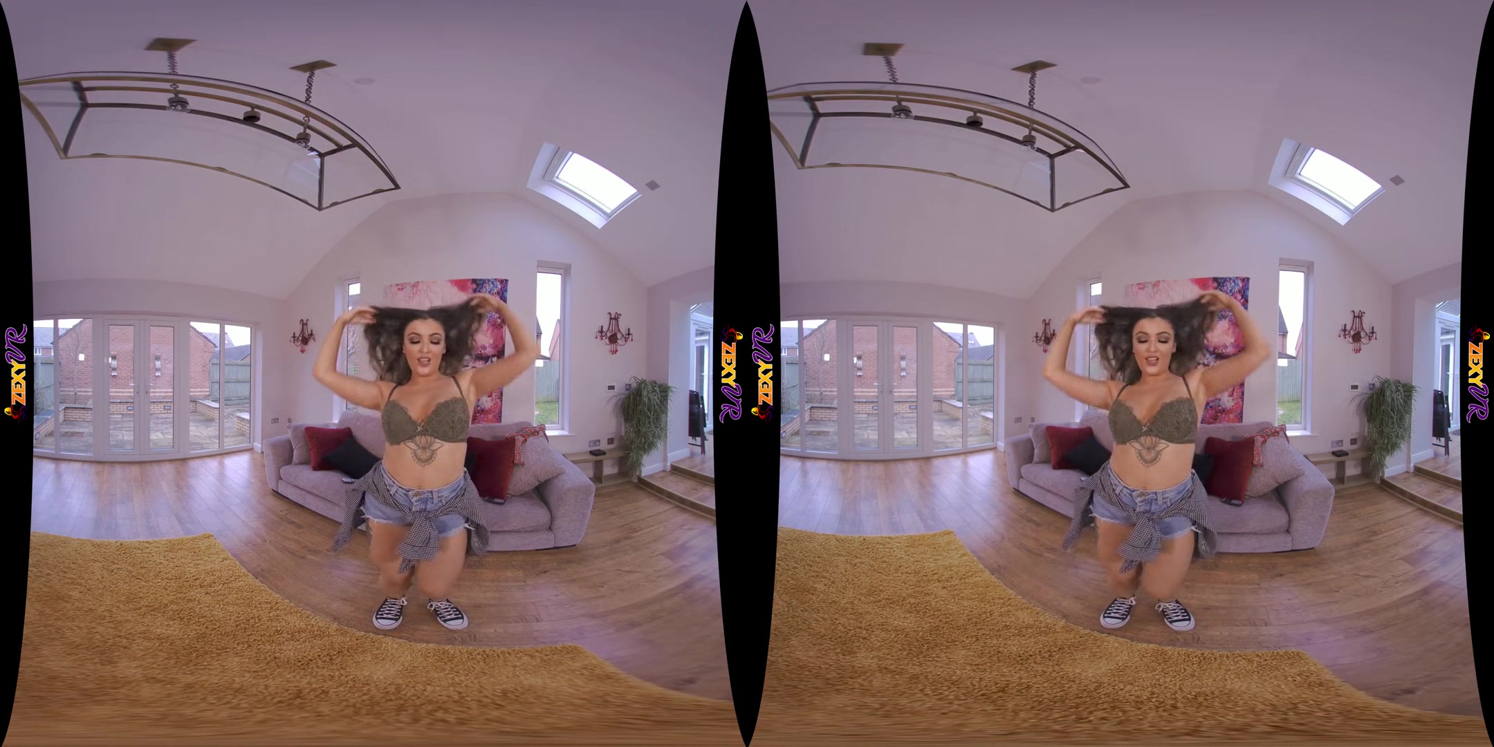 Striptease Deal - Busty Brunette Strips for You