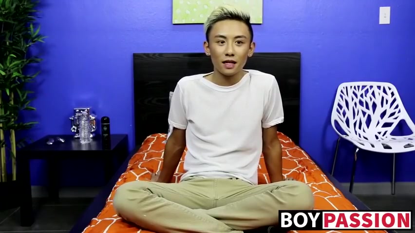 Adorable Blonde Asian Twink Ty Neiman Jerks Off His Cock - Tyler Torro