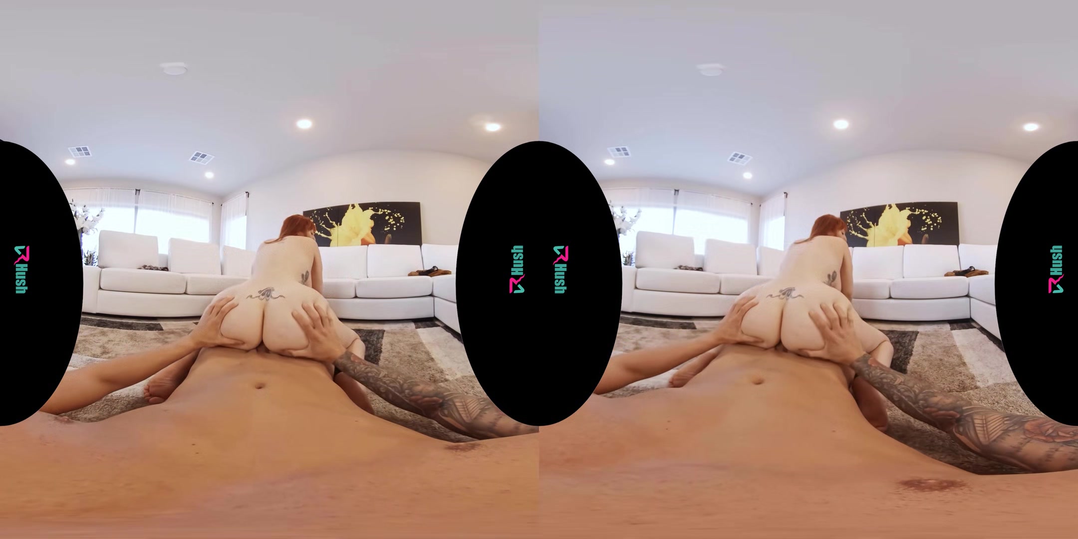 VRHUSH Busty redhead Lauren Phillips lets you creampie her ass