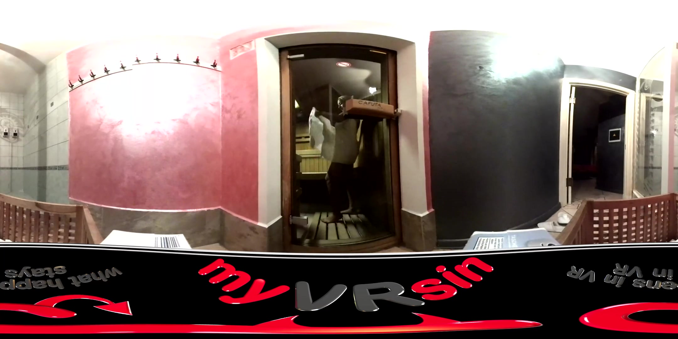 Nevena Hot in Sauna Solo Fun - myVRsin