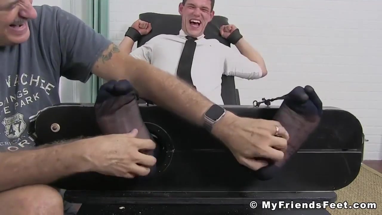 Business Gay Restrained By Foot Fetish Dominant Master