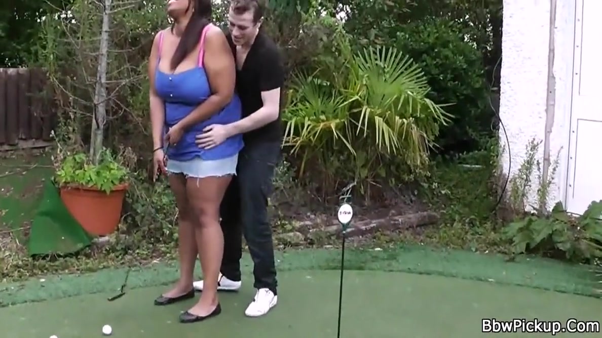 Busty Plumper Gets Pounded By Golf Coach