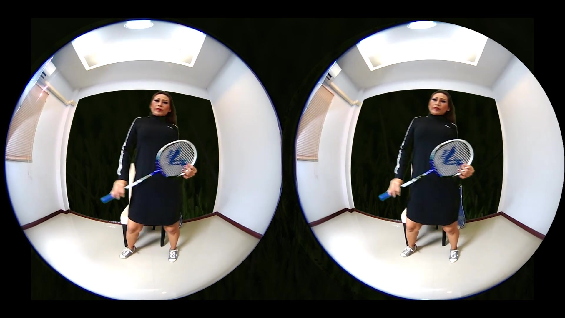 Princess Hola in Sexy Sportclip - Badminton Without Underwear and Masturbation - VRpussyVision