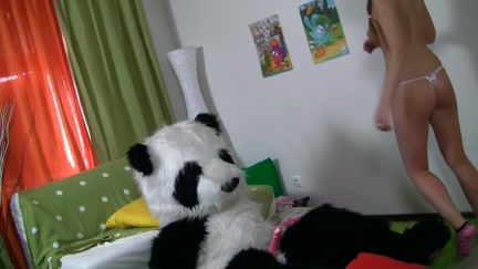 teddy bear cutie with pigtails drilled