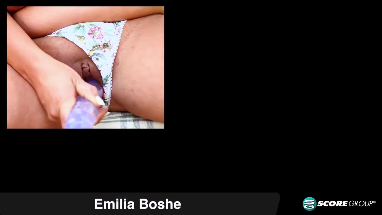Emilia Boshe in the garden of big boobs