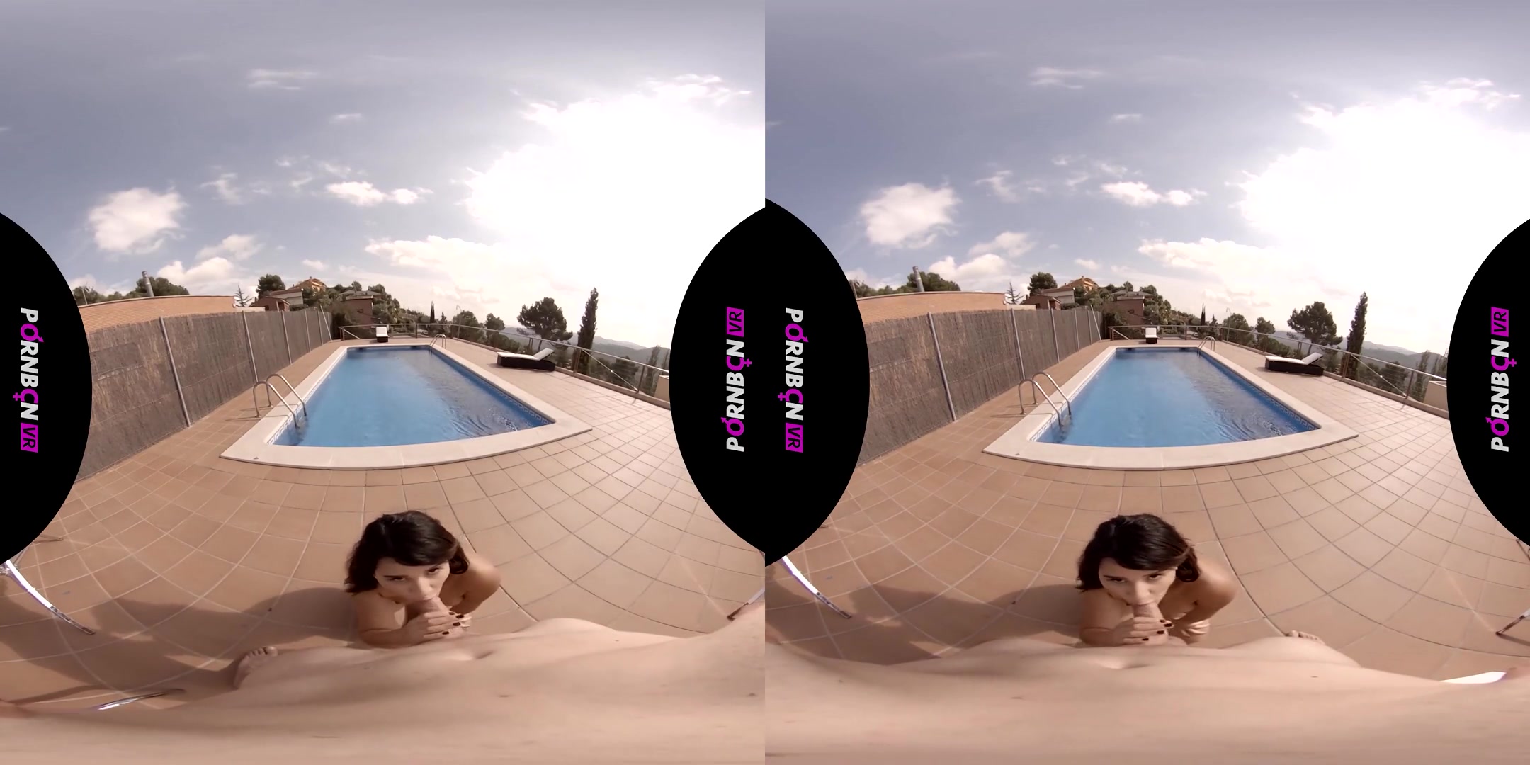 Blowjob, Footjob and Cum in the Pool - POV Blowjob Cumshot