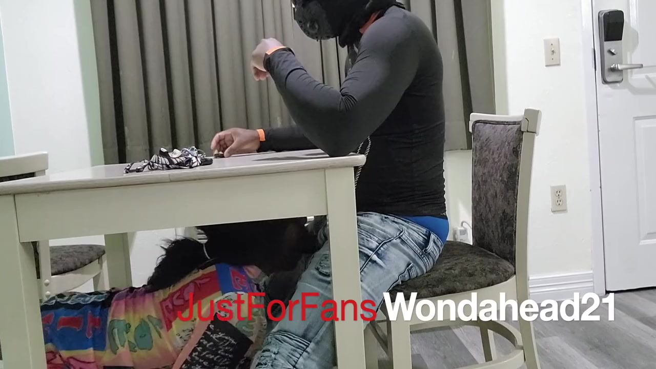 Hot Cumshot Under The Table !