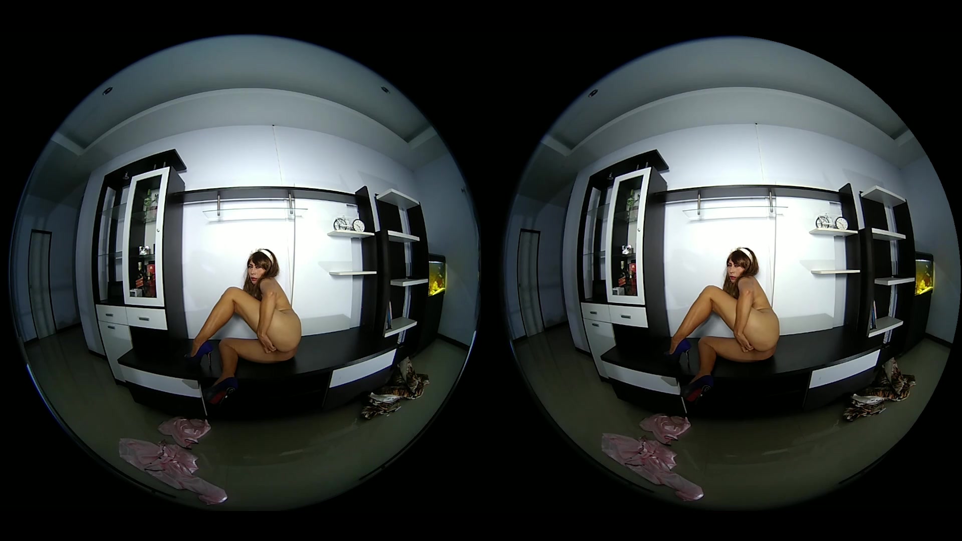 Long And Powerful Morning Pee On Floor And Masturbation - VRPussyVision