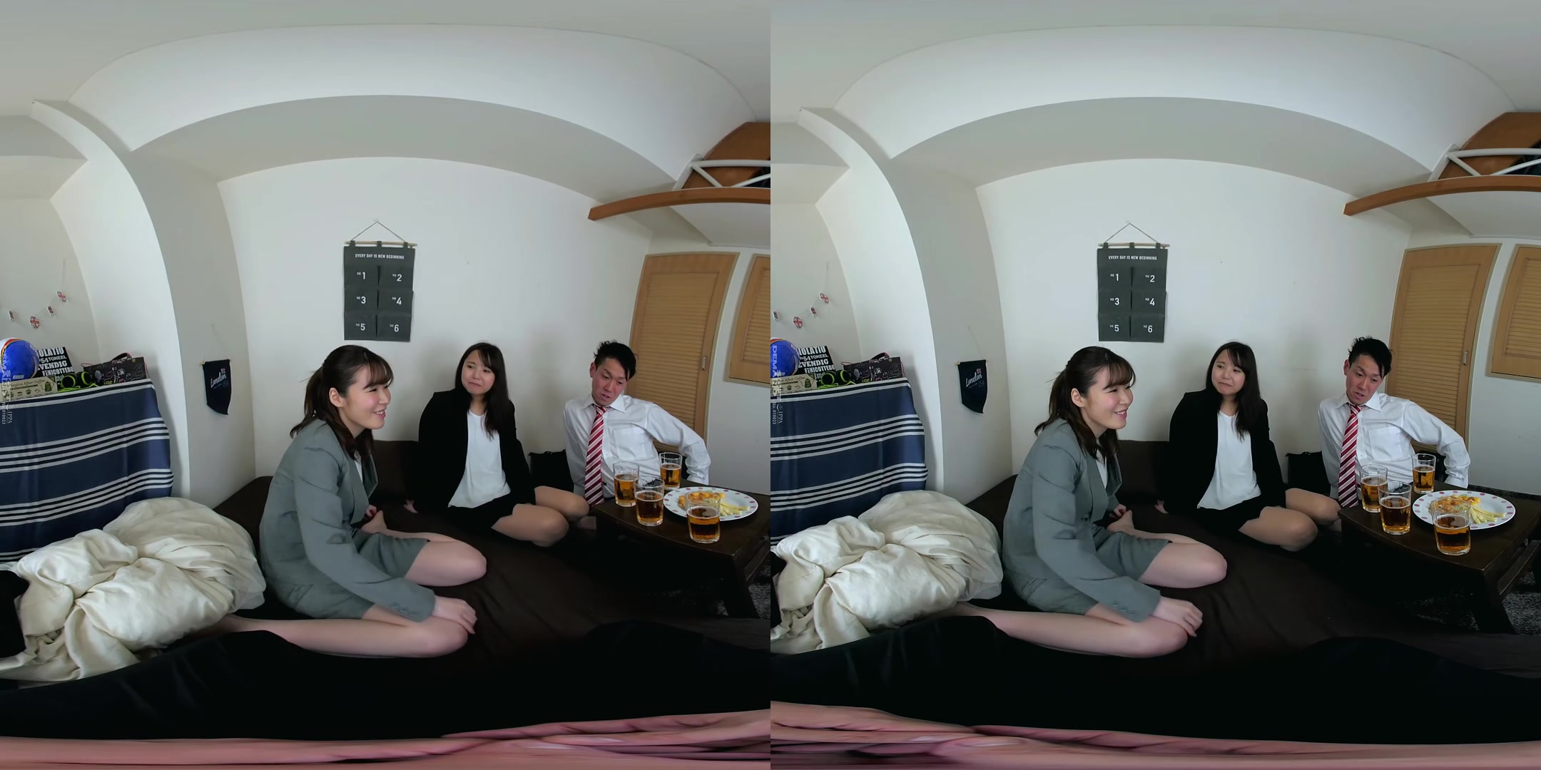 Miko Mizusawa - Sex in the Loft: The Party at Home Leads to Coworkers Fucking - SodCreate