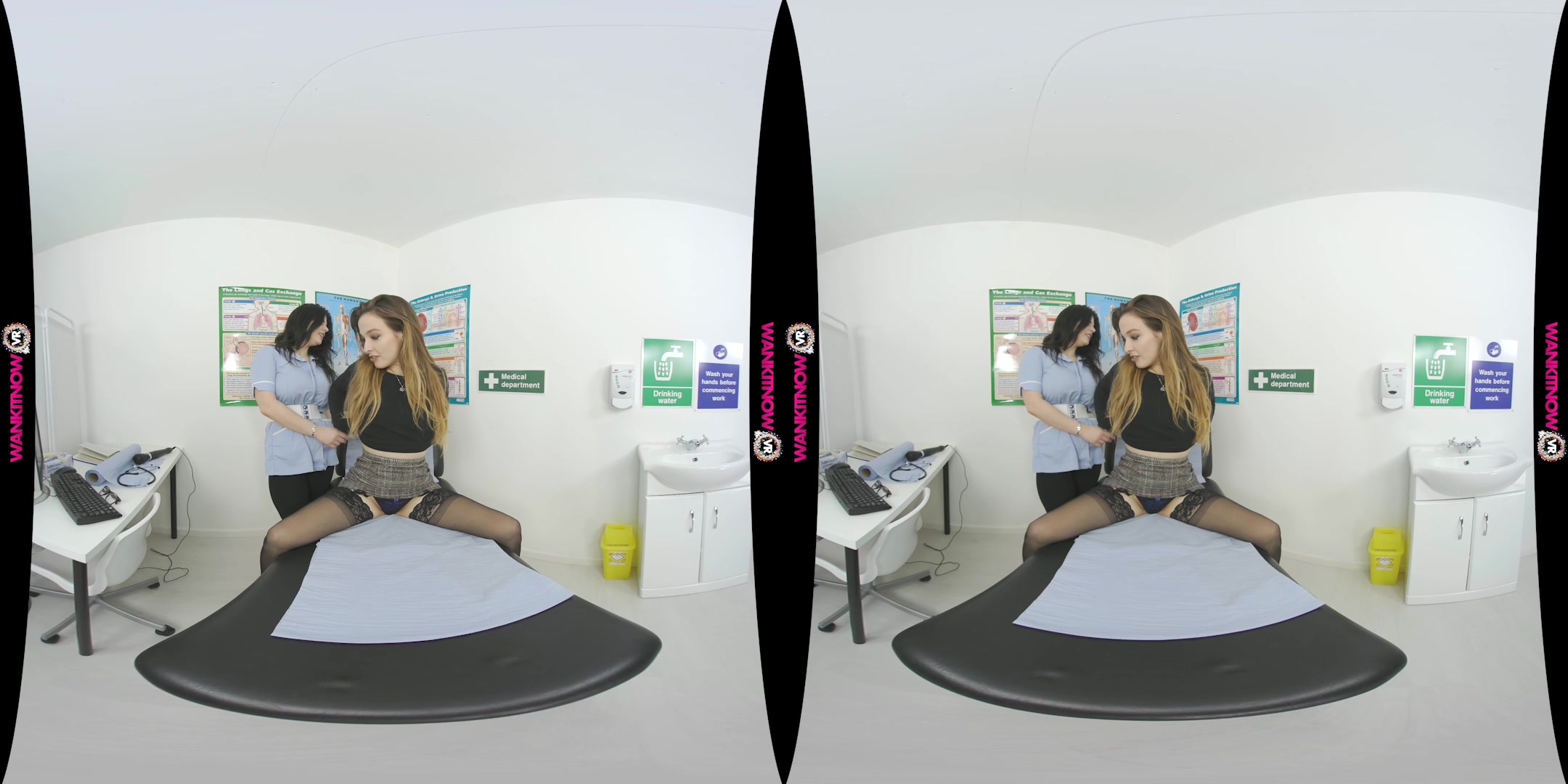 Shall We Make Her Cum? featuring Kylie Nymphette, Lucia Love - WankitNowVR