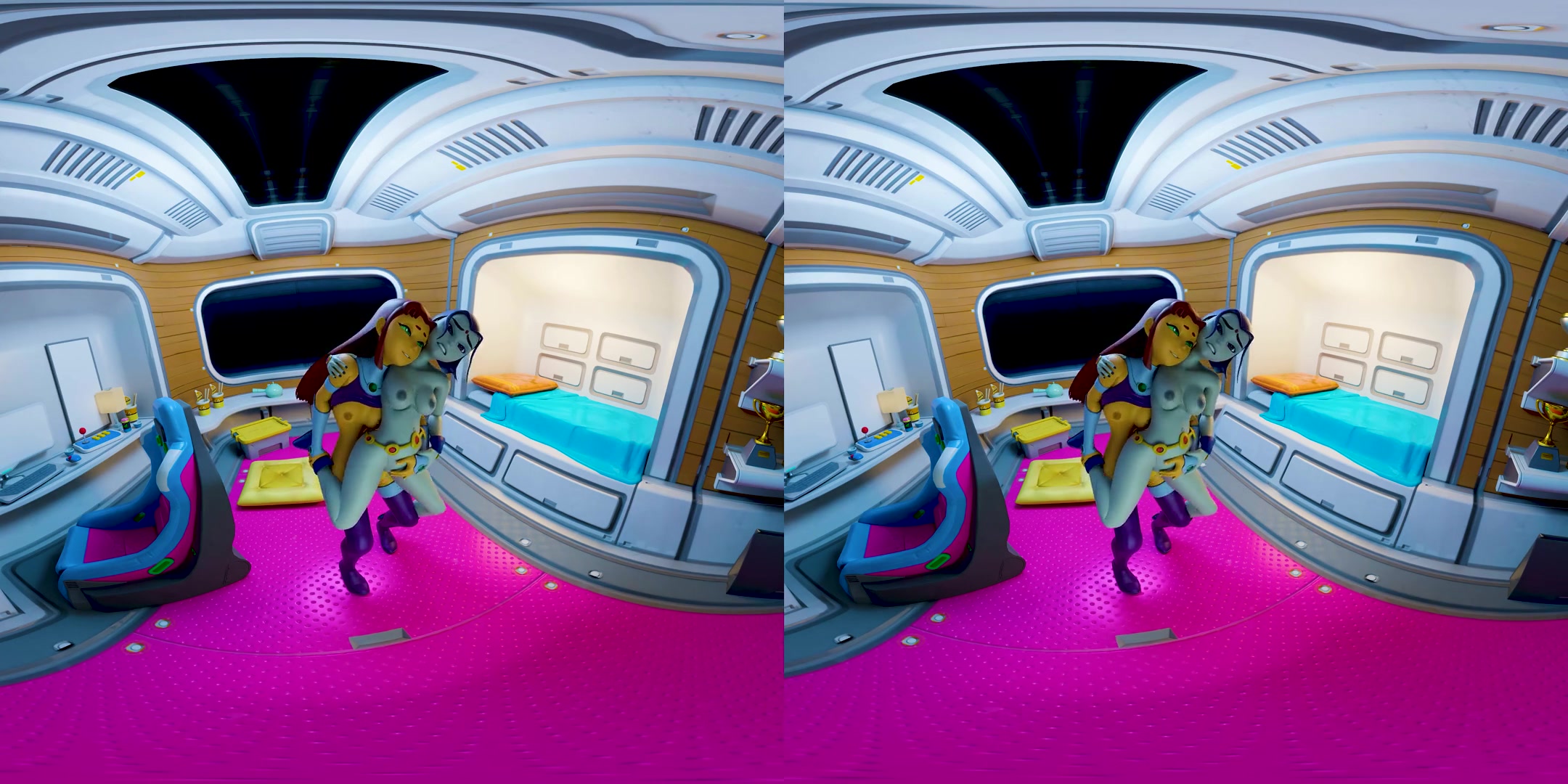 Starfuta and Raven - CGI Futanari Fantasy 3D Porn