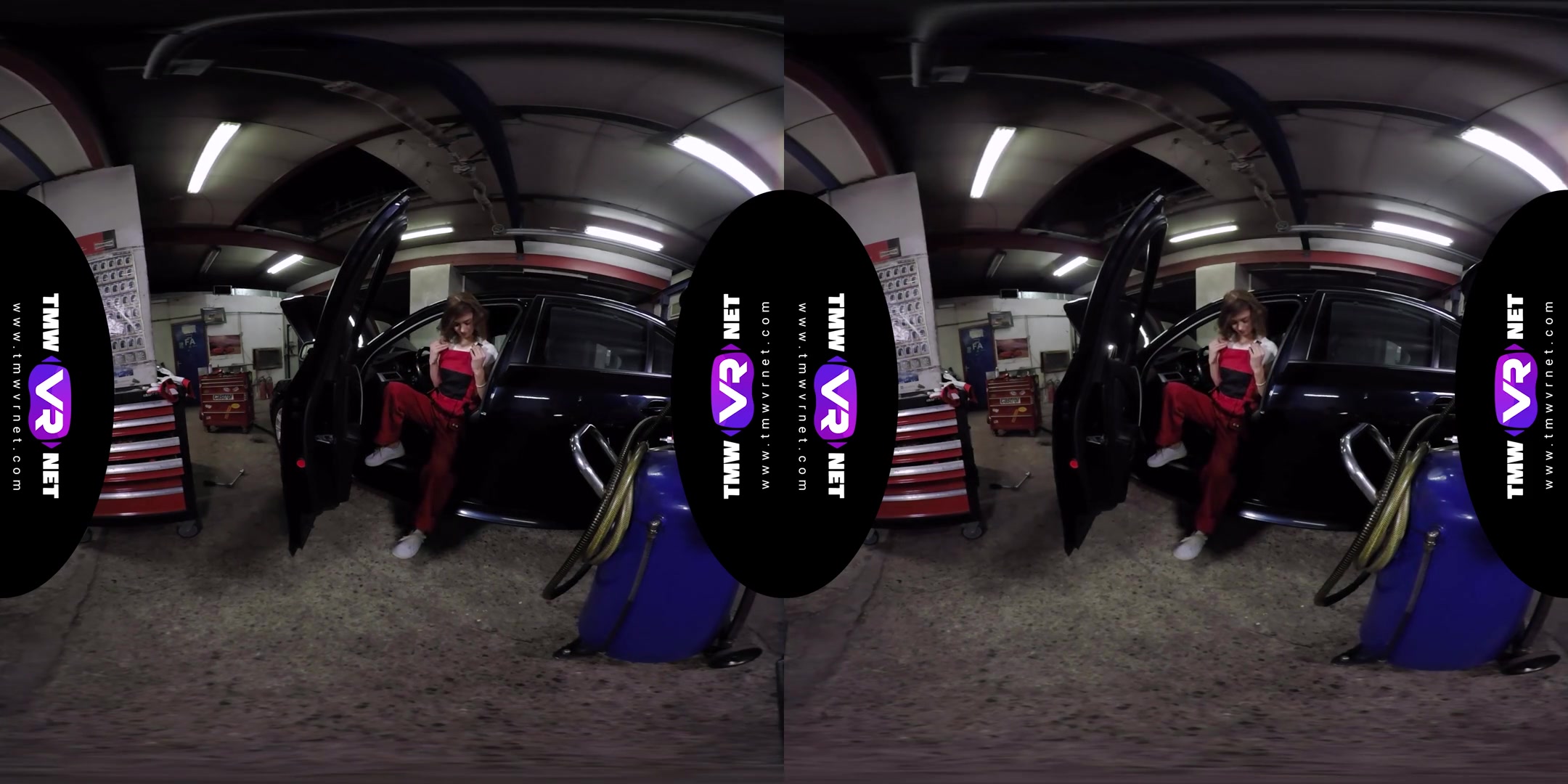 Tera Link in Cute Female Mechanic Plays Solo In The Car Service - TmwVRNet