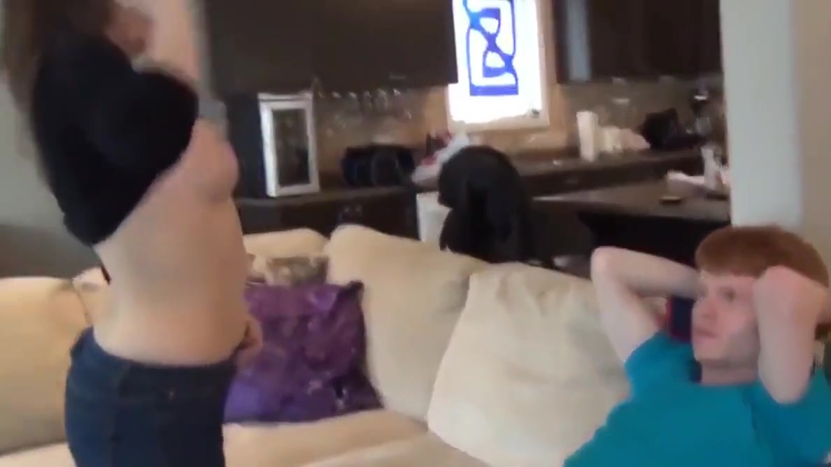 Redhead Boy Having Fun with His New Roommate Babe