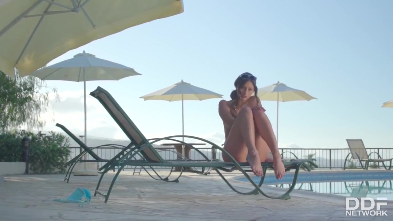 Ukrainian Teen 18+ Teasing Us By The Pool